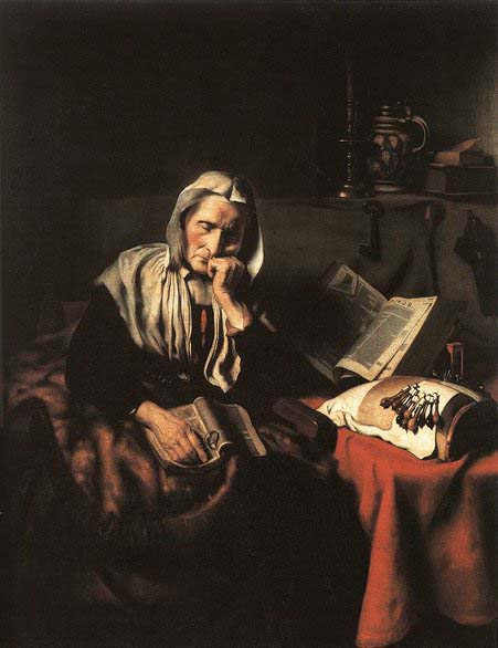 Old Woman Dozing